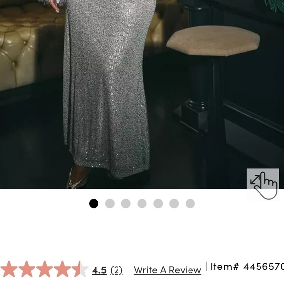 Torrid NWT Elegant Silver Sequin Maxi Skirt - Picture 13 of 13